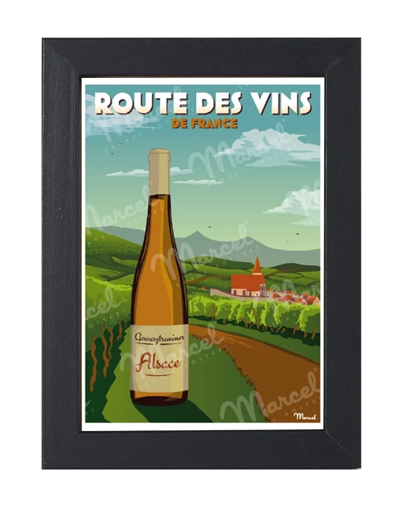 Carte Postale "La Route des Vins d'ALSACE"