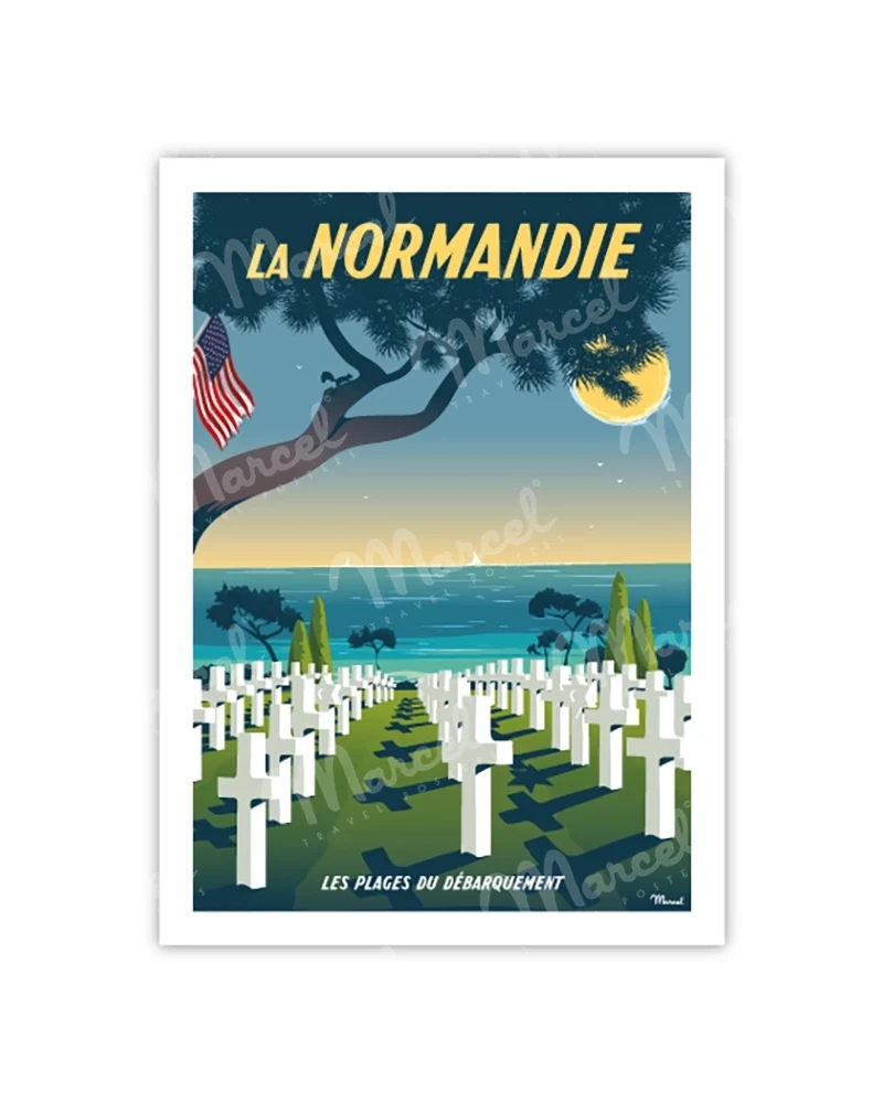 Carte Postale NORMANDIE "Plage du Débarquement"