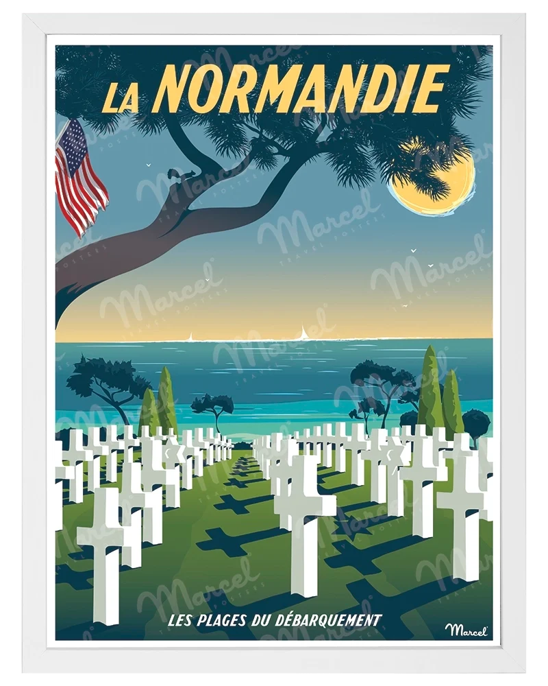 Affiche NORMANDIE "Plage du Débarquement"