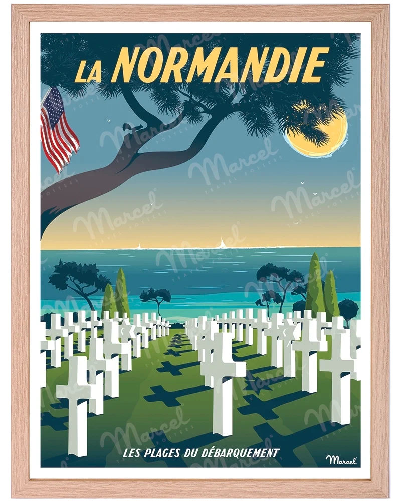 Affiche NORMANDIE "Plage du Débarquement"