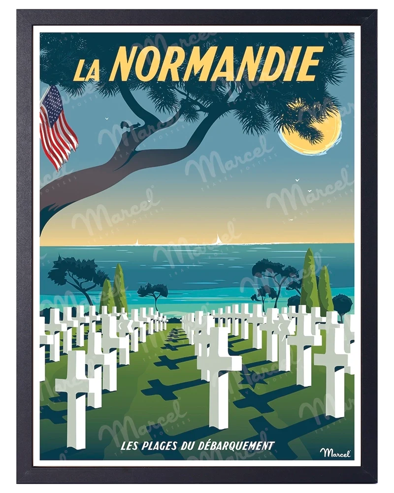 Affiche NORMANDIE "Plage du Débarquement"