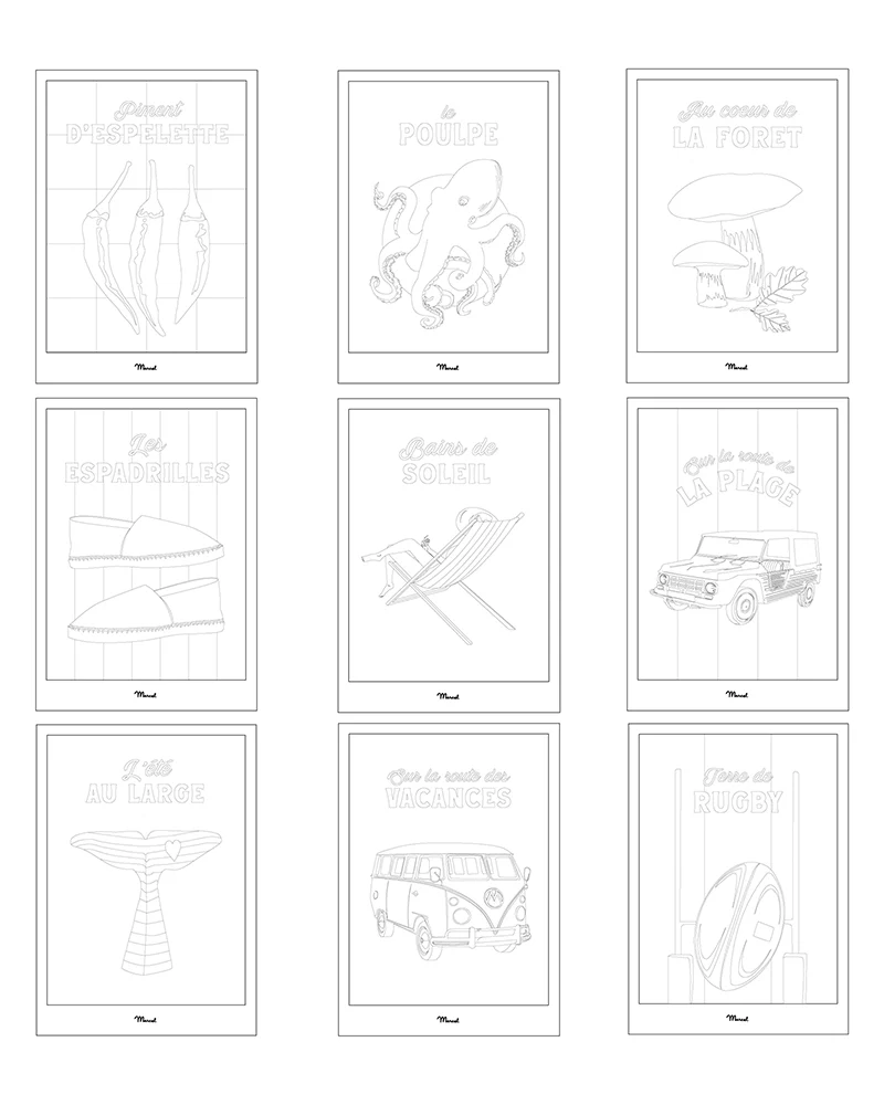 Carnet de Coloriage "Piment d'Espelette"