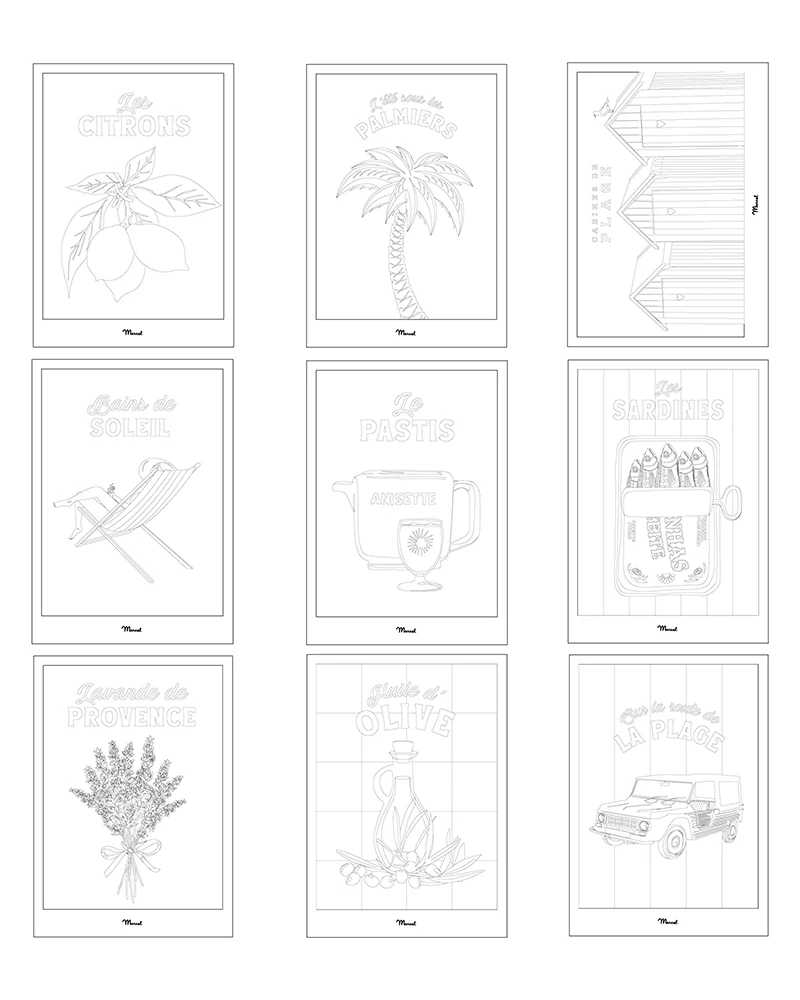 Carnet de Coloriage "Huile d'olive"