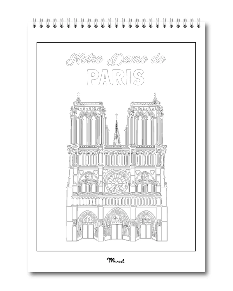 Carnet de Coloriage "Macarons de PARIS"