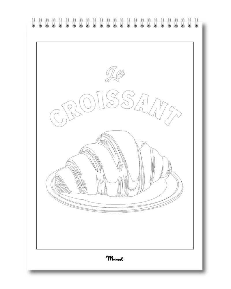 Carnet de Coloriage "Macarons de PARIS"