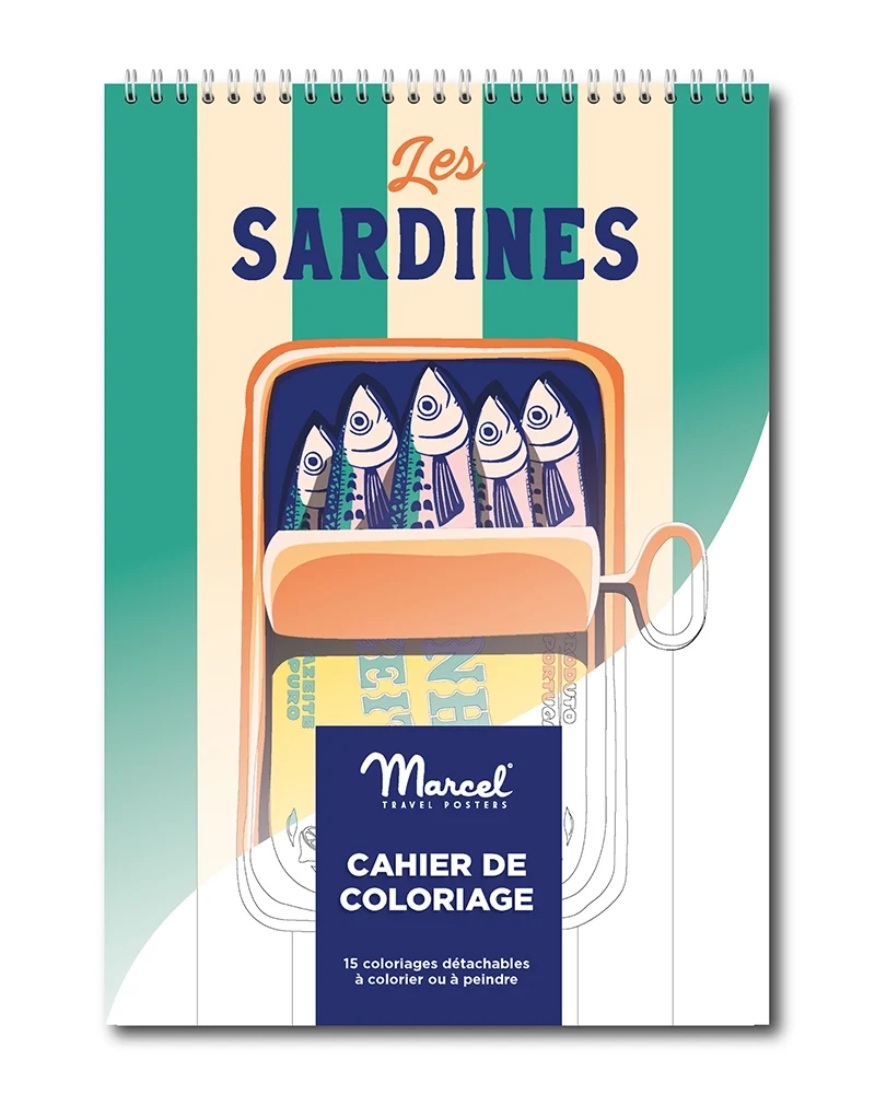 Carnet de Coloriage "Les Sardines" A5