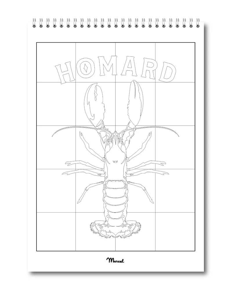 Carnet de Coloriage "Les Sardines" A5