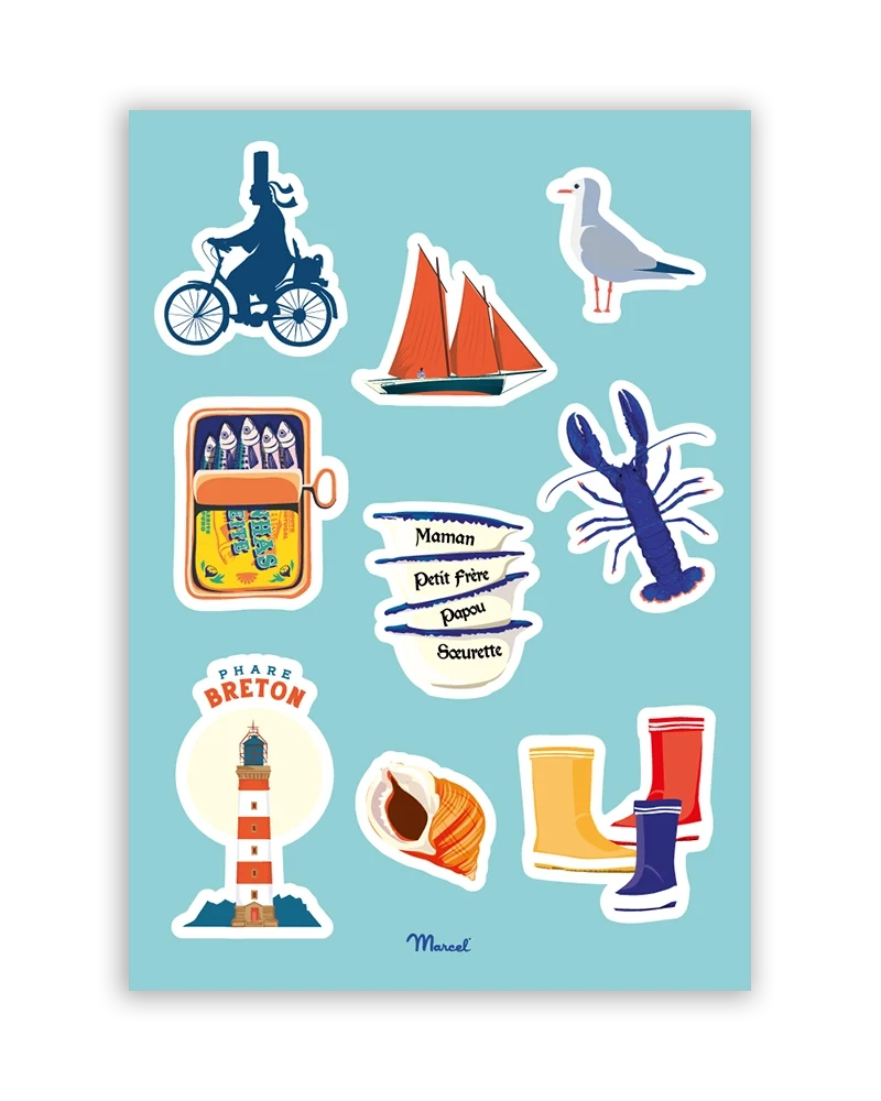 Planche de stickers BRETAGNE