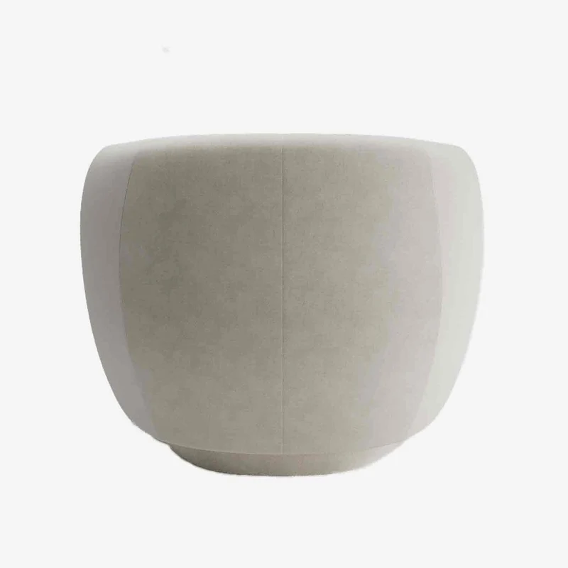 Fauteuil en tissu beige Victoria