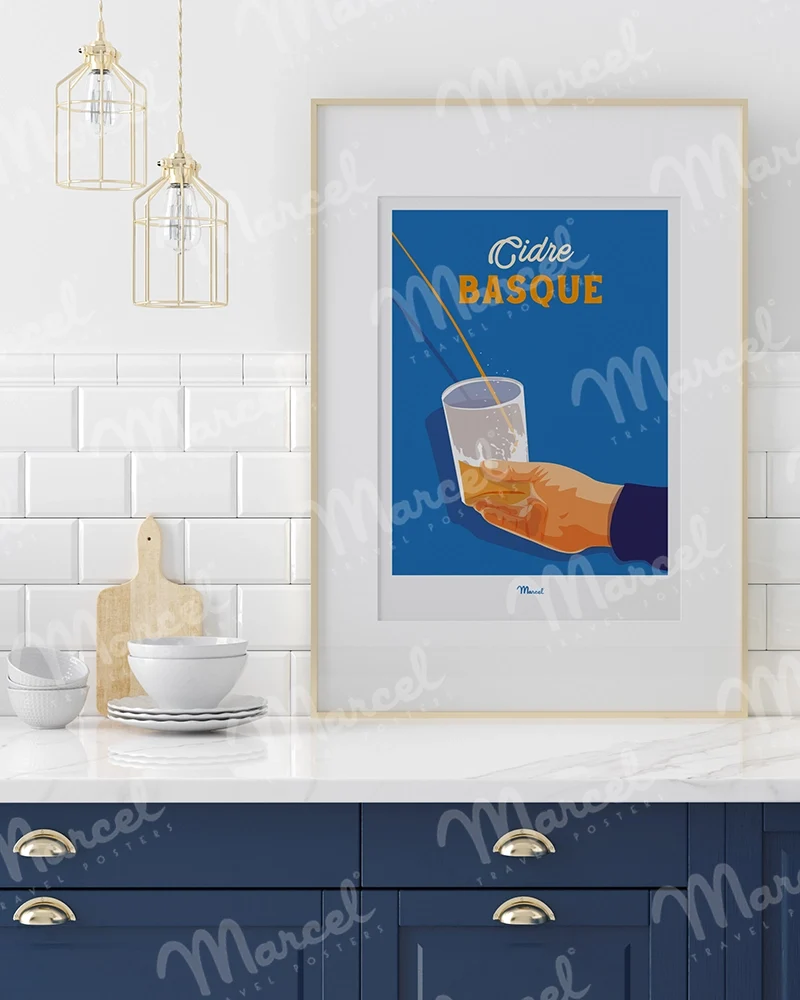 Affiche Travel Color "Cidre Basque"