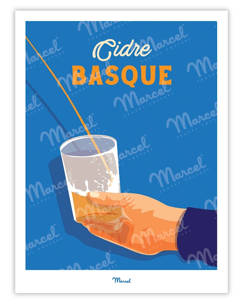 Affiche Travel Color "Cidre Basque"