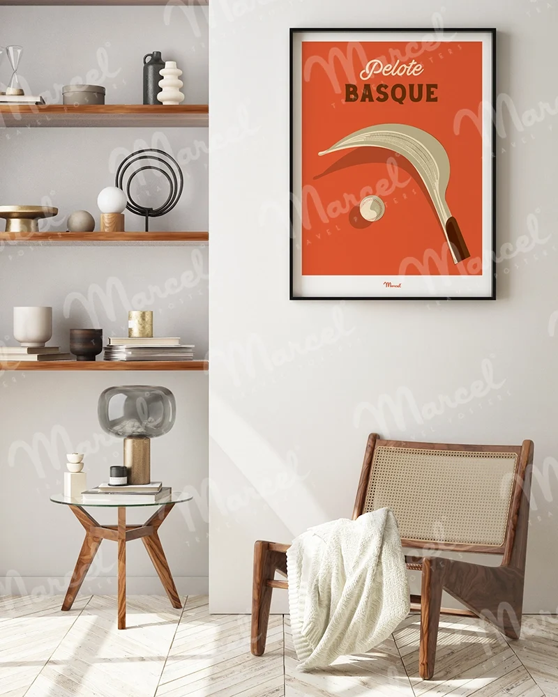 Affiche Travel Color "Pelote Basque"