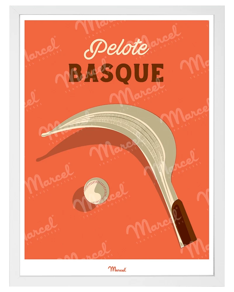 Affiche Travel Color "Pelote Basque"