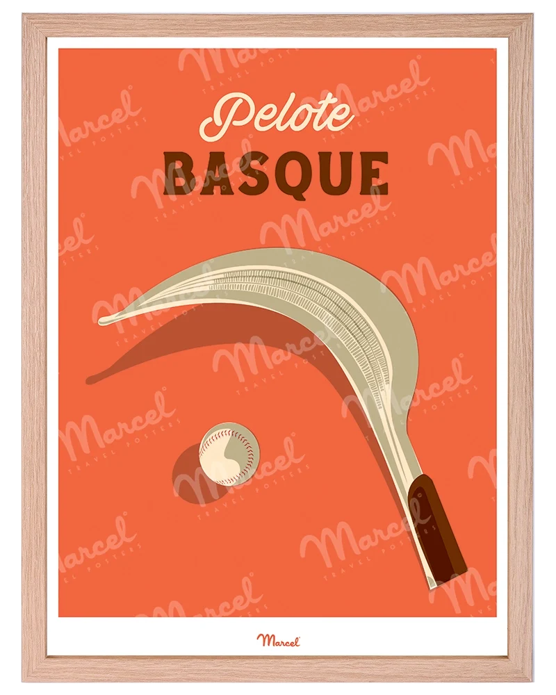 Affiche Travel Color "Pelote Basque"