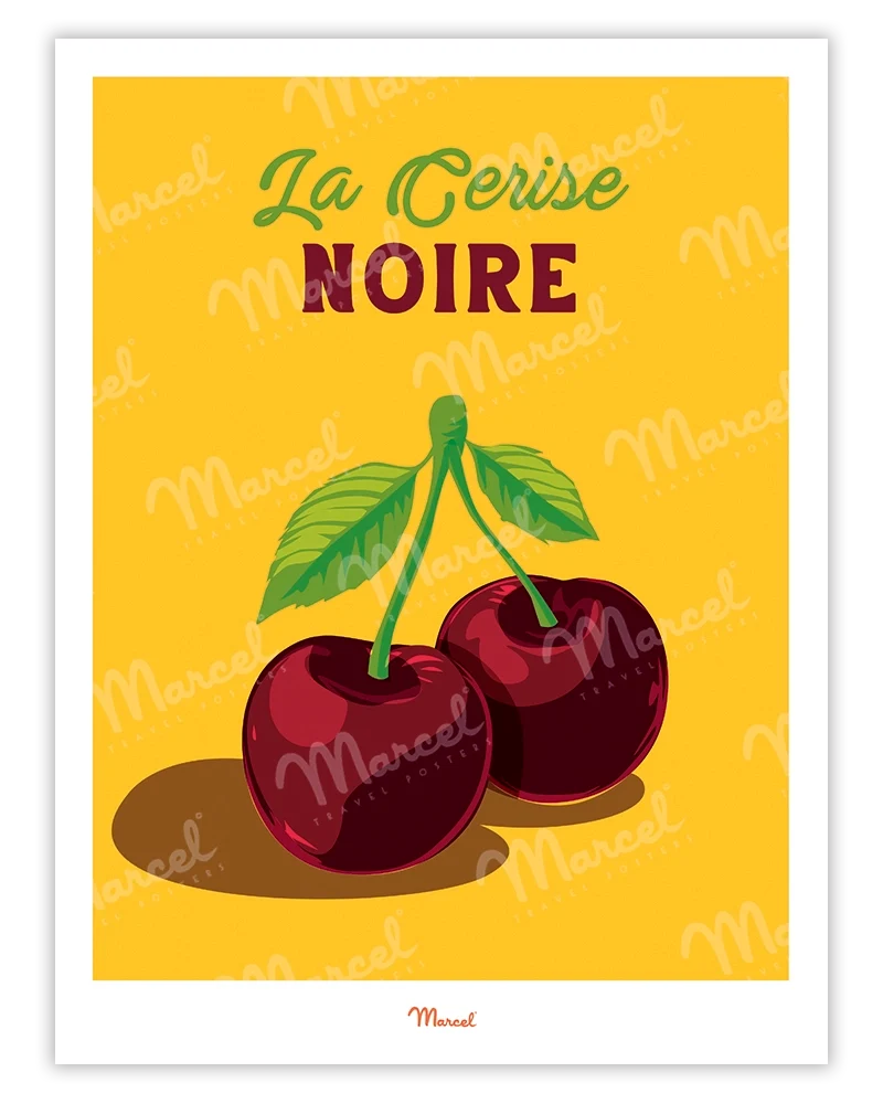 Affiche Travel Color "Cerise Noire"
