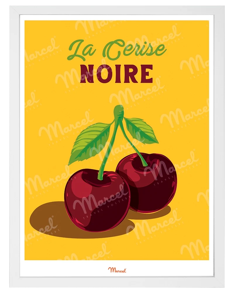Affiche Travel Color "Cerise Noire"