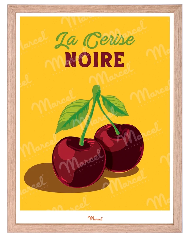 Affiche Travel Color "Cerise Noire"
