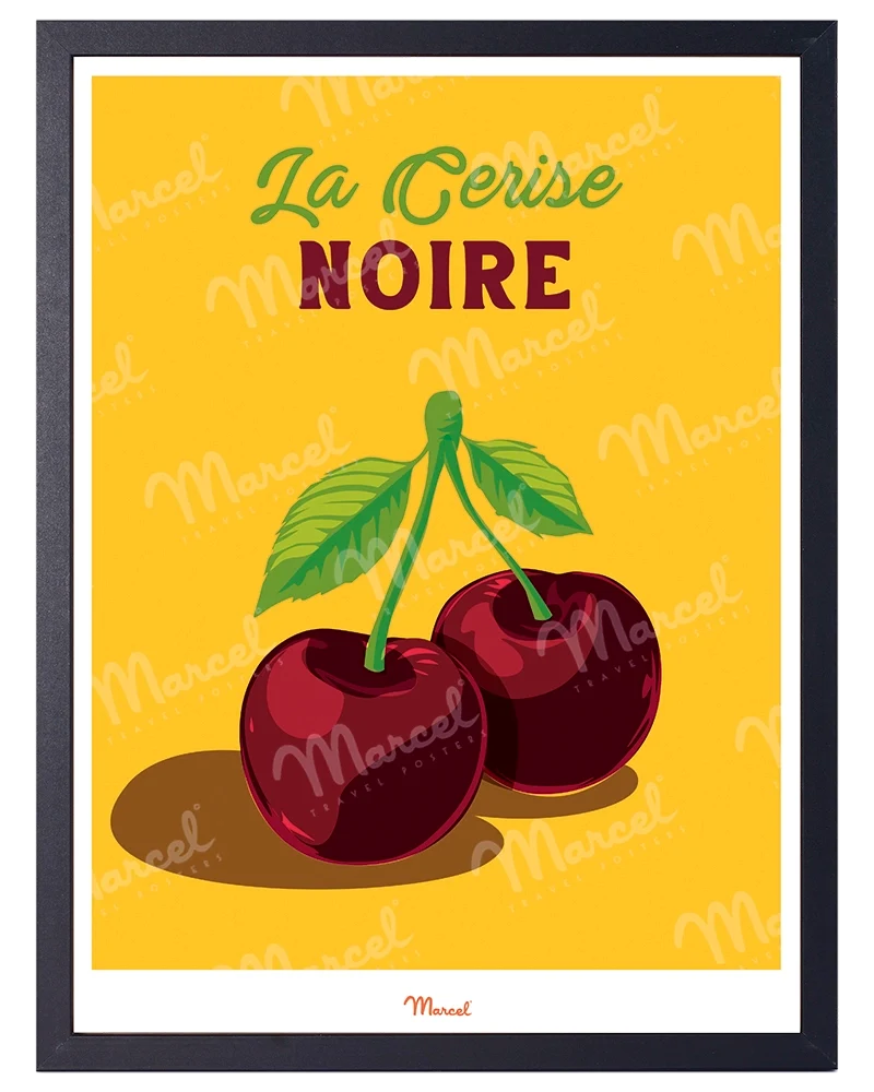 Affiche Travel Color "Cerise Noire"