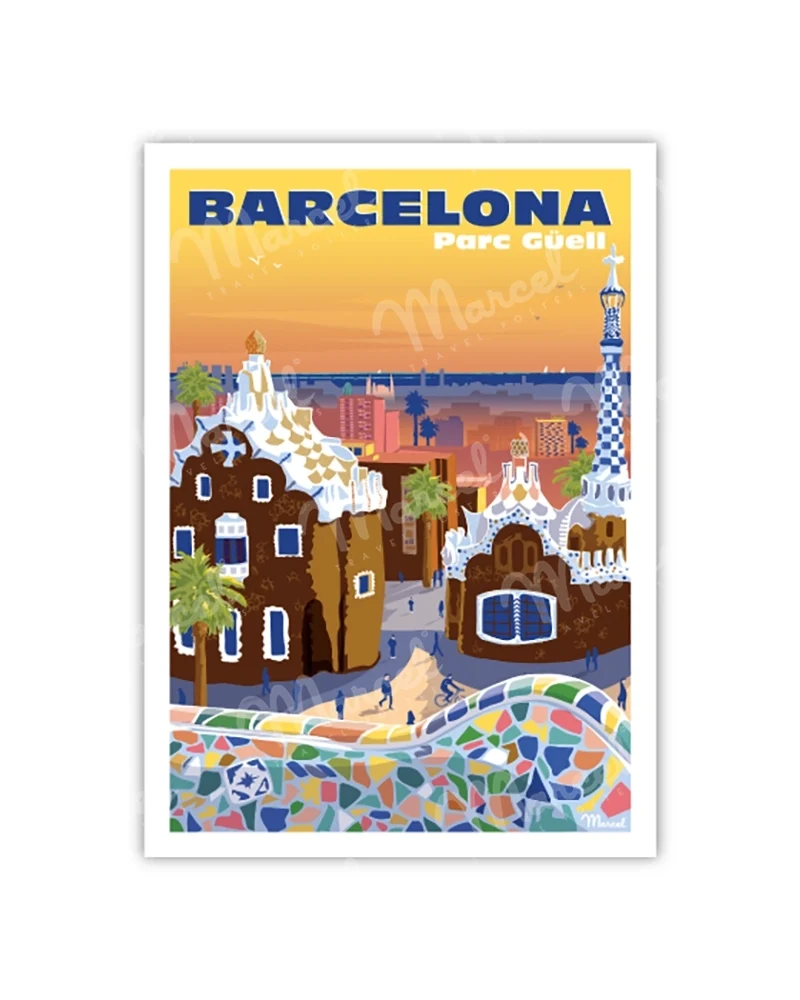 Carte Postale BARCELONE "Parc Güell"