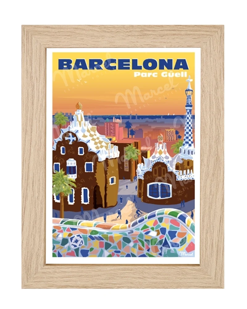 Carte Postale BARCELONE "Parc Güell"