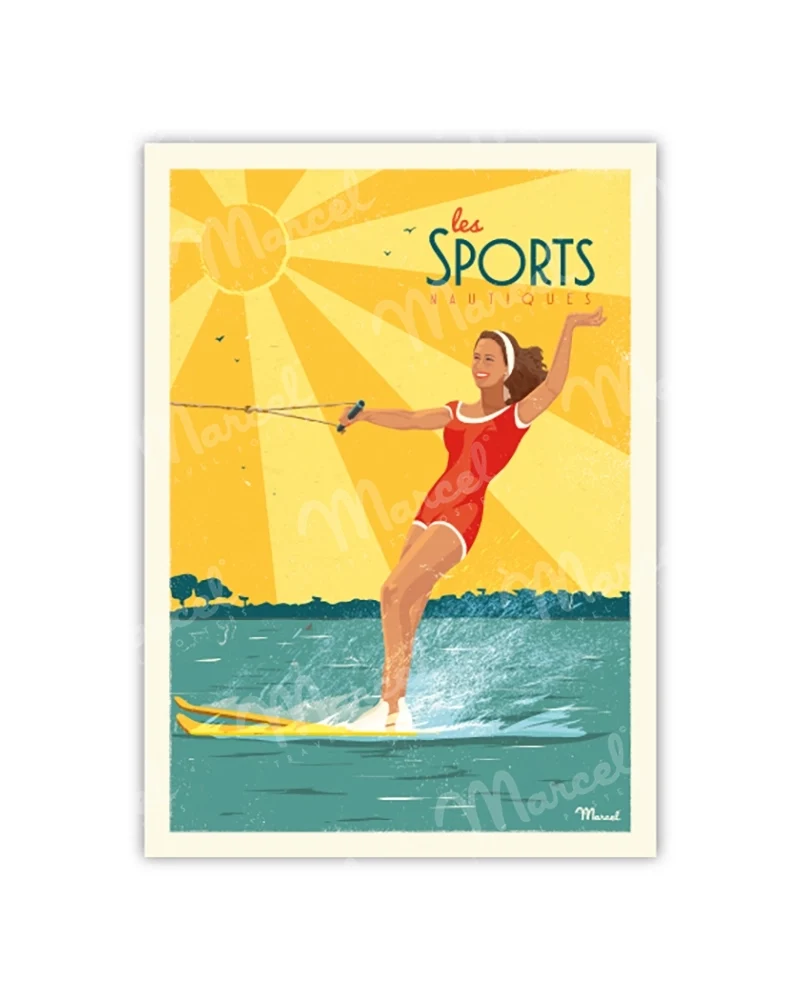 Carte Postale "Les Sports Nautiques"