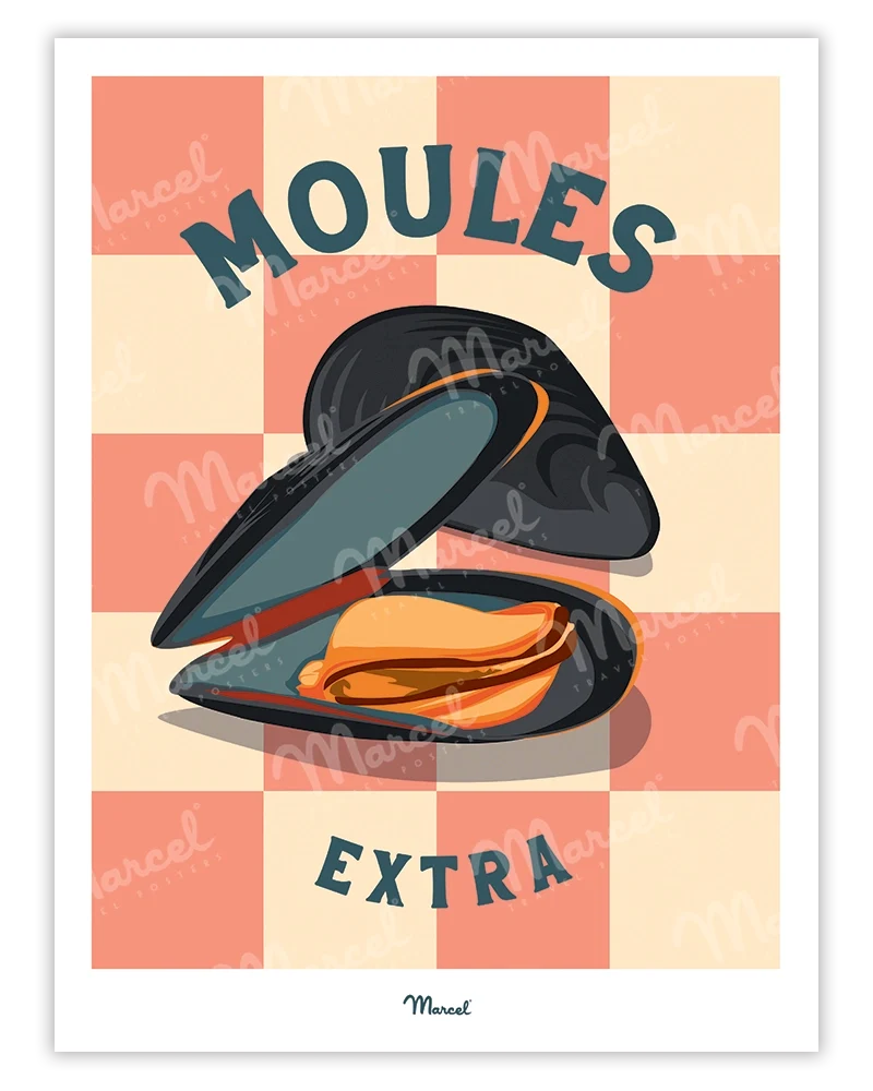 Affiche Travel Color "Moules"