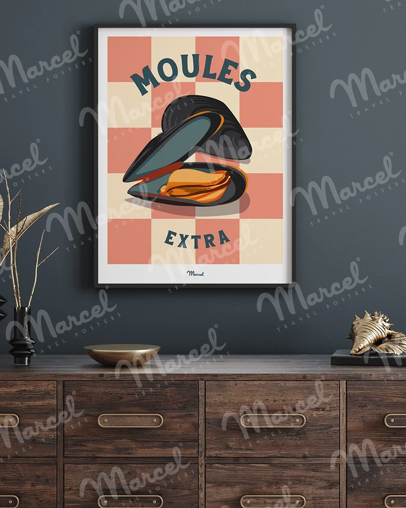 Affiche Travel Color "Moules"