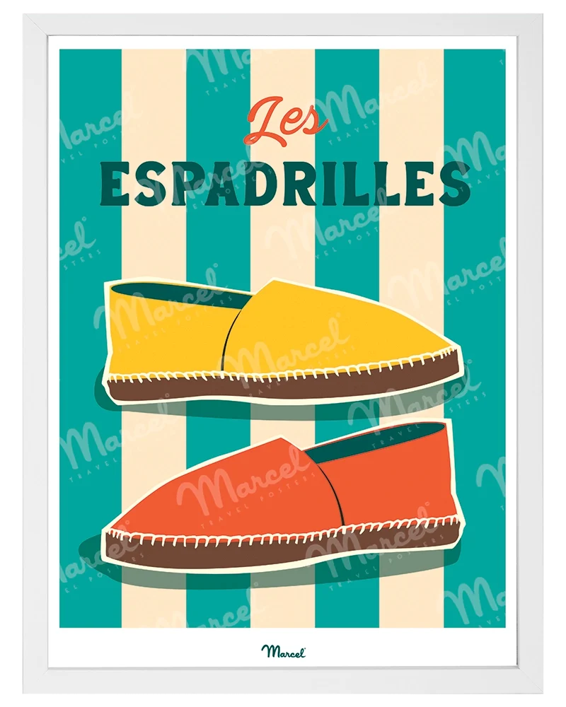 Affiche Travel Color "Les Espadrilles"