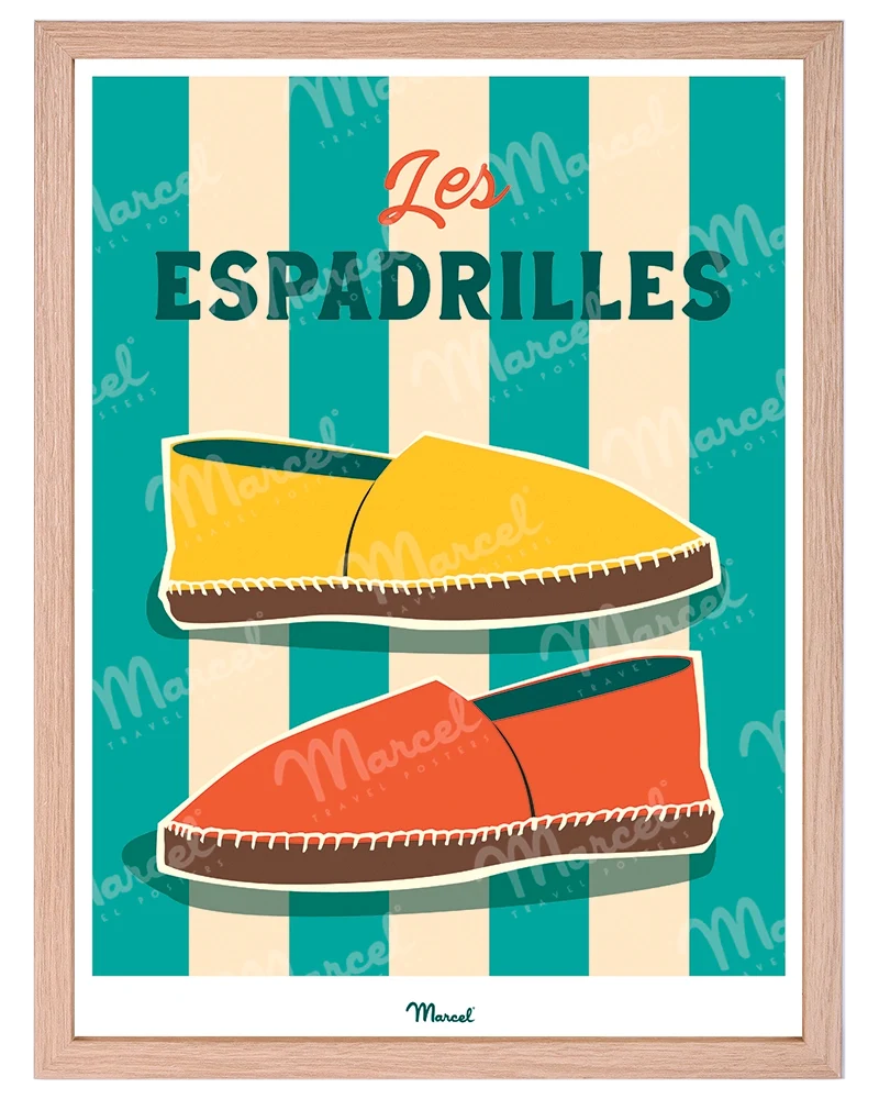 Affiche Travel Color "Les Espadrilles"