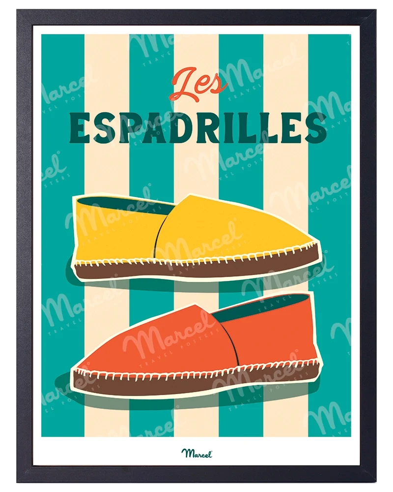 Affiche Travel Color "Les Espadrilles"