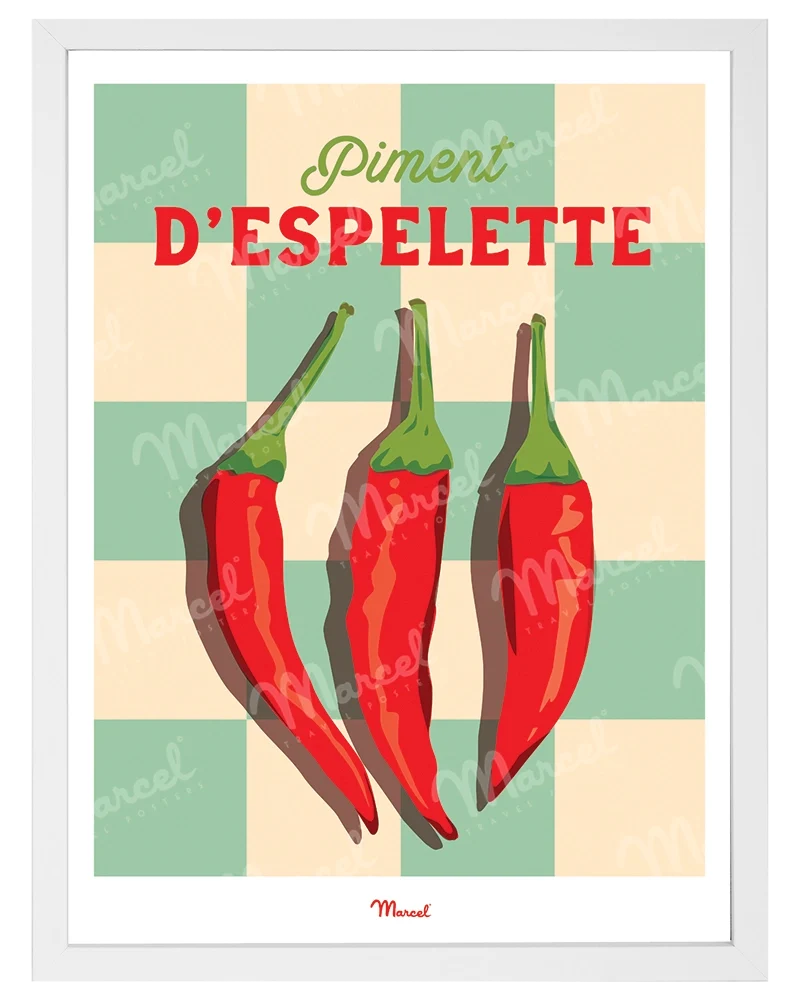 Affiche Travel Color "Piment d'Espelette"