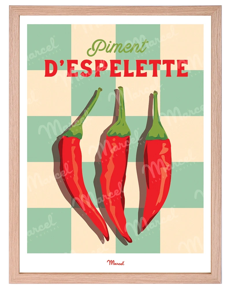 Affiche Travel Color "Piment d'Espelette"