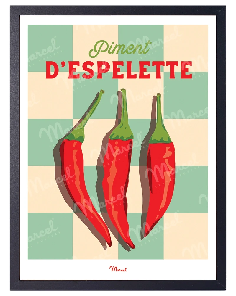 Affiche Travel Color "Piment d'Espelette"