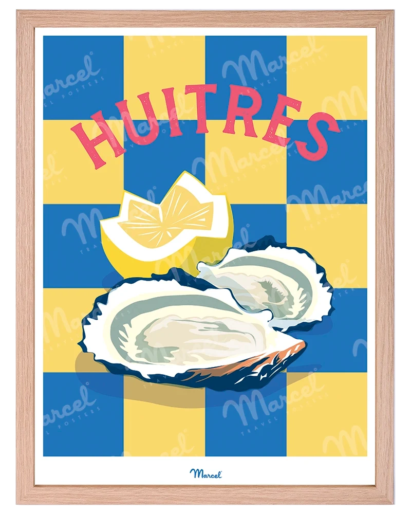 Affiche Travel Color "Huitres"