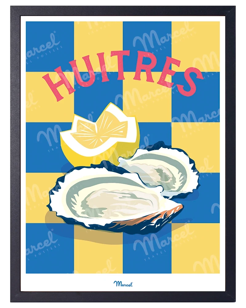 Affiche Travel Color "Huitres"