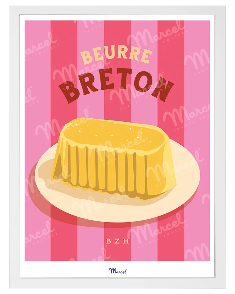 Affiche Travel Color "Beurre Breton"