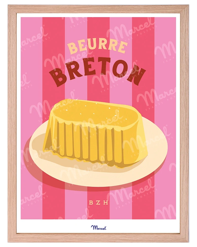 Affiche Travel Color "Beurre Breton"