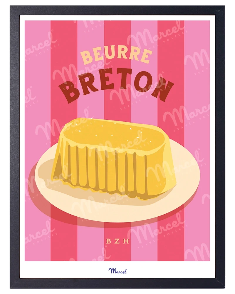 Affiche Travel Color "Beurre Breton"