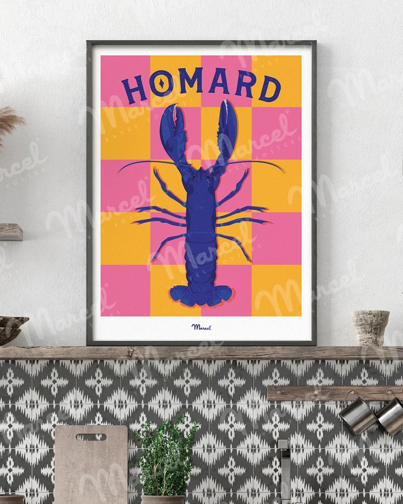 Affiche Travel Color "Homard"