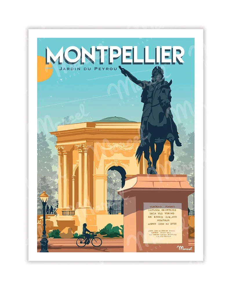 Carte Postale MONTPELLIER "Le Jardin du Peyrou"