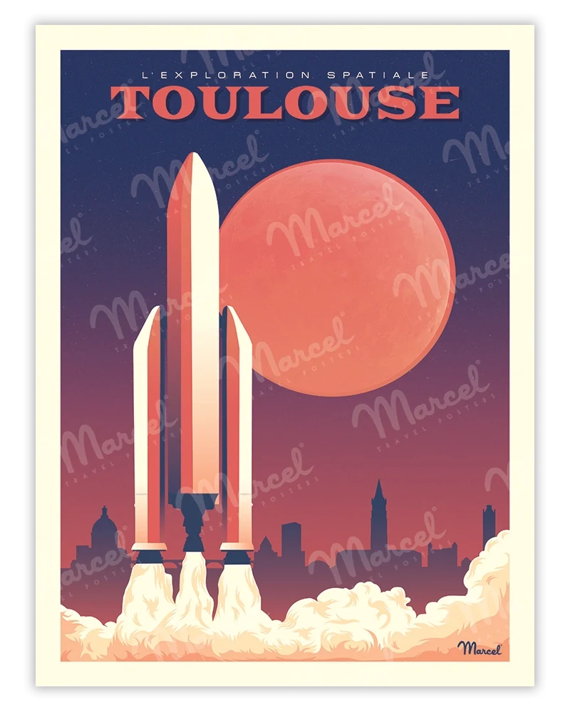 Affiche TOULOUSE "L’Exploration Spatiale"