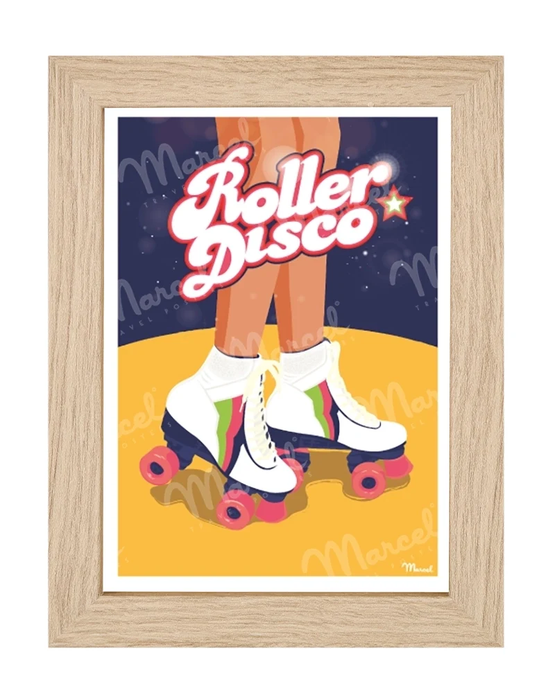 Carte Postale "Roller Disco"