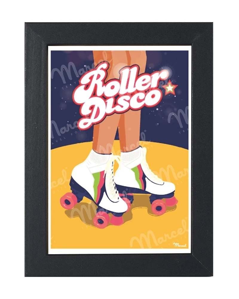Carte Postale "Roller Disco"