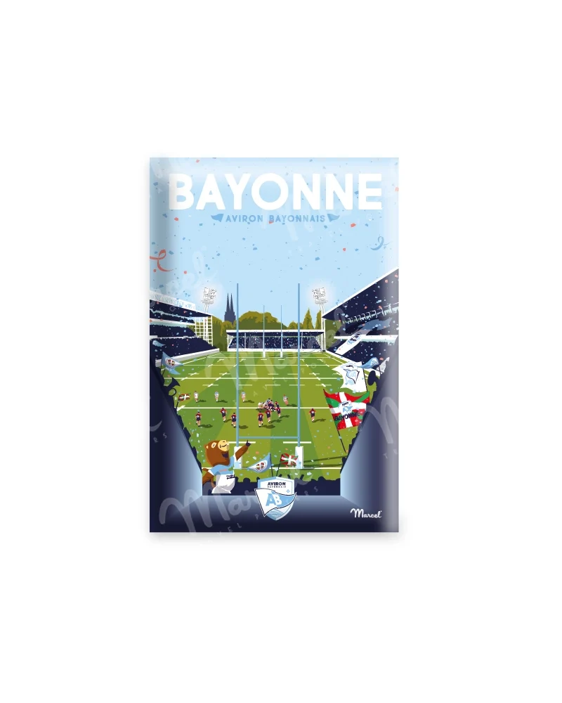 Magnet RUGBY Marcel x Aviron Bayonnais