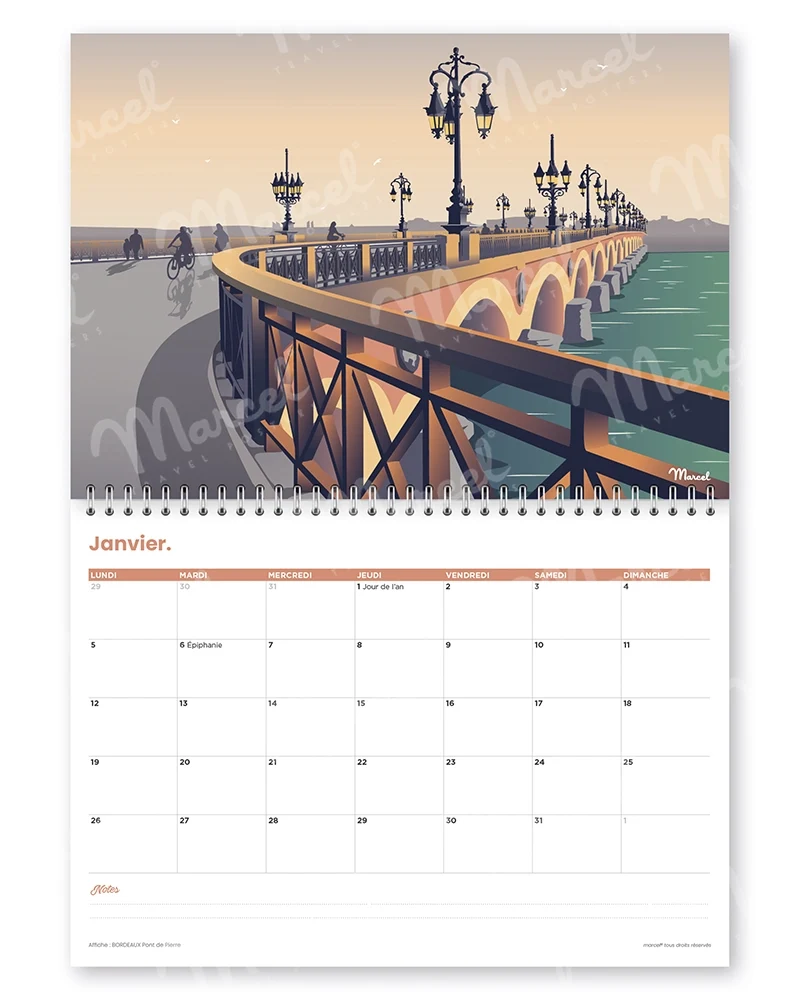 Calendrier 2026 "BORDEAUX"