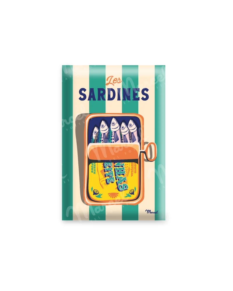 Magnet Travel Color "Les Sardines"