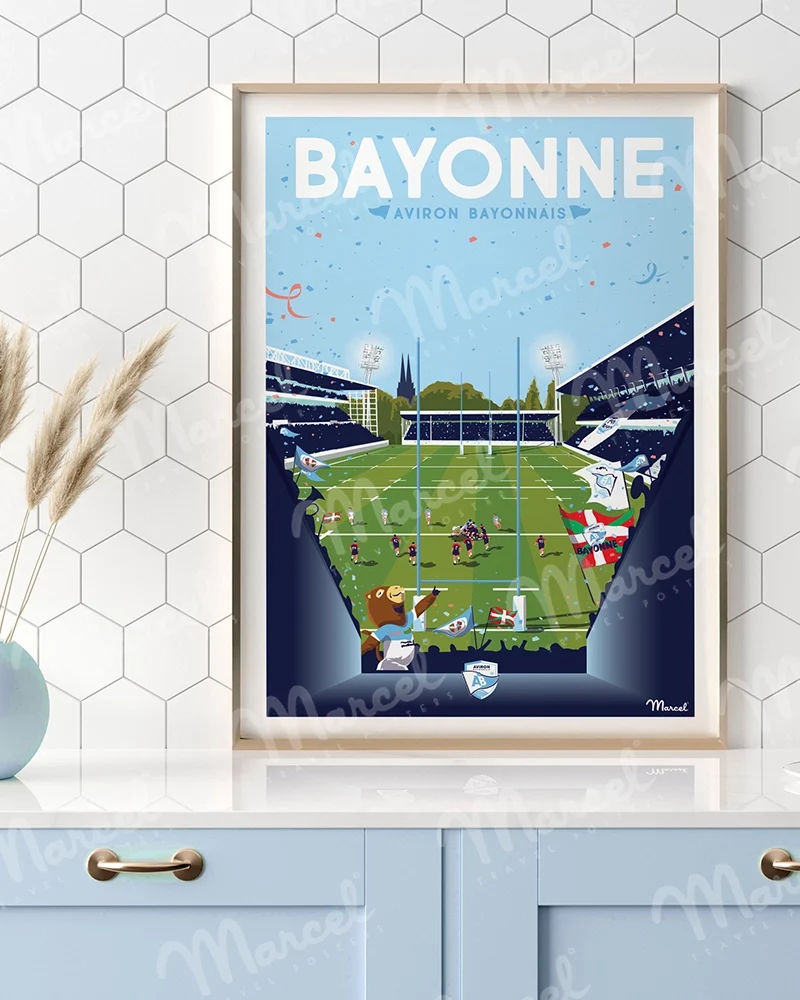 Affiche Officielle RUGBY Marcel x Aviron Bayonnais