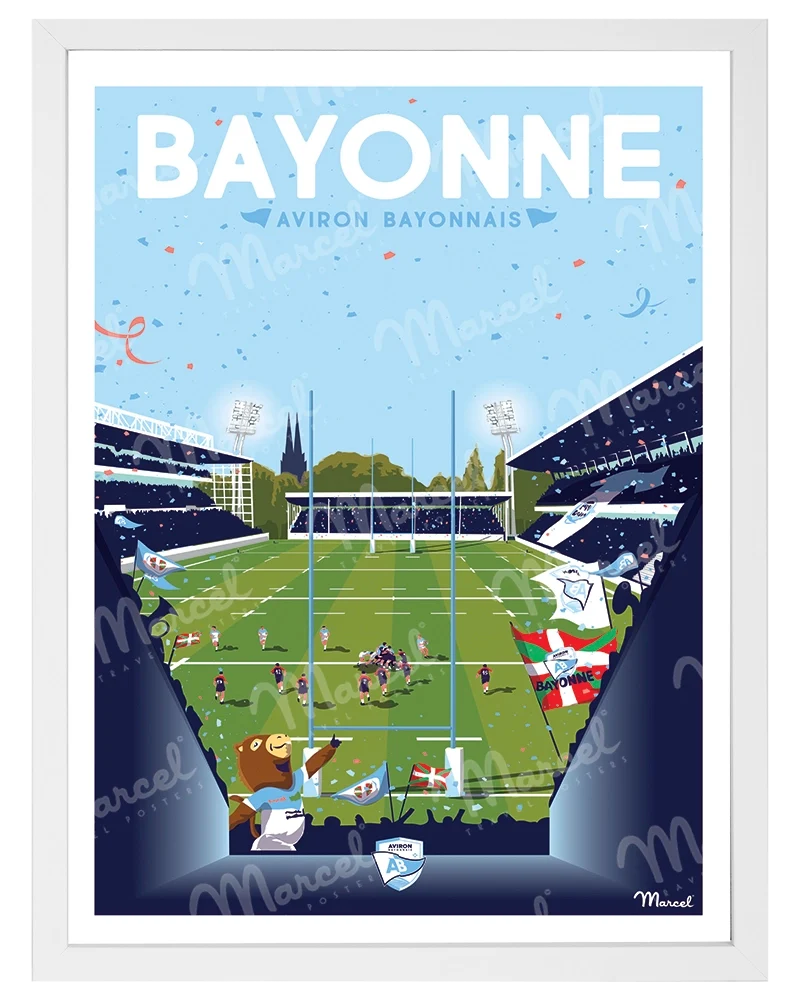 Affiche Officielle RUGBY Marcel x Aviron Bayonnais