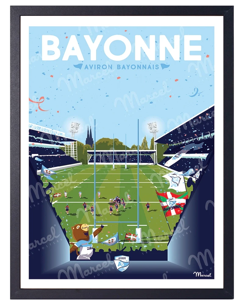 Affiche Officielle RUGBY Marcel x Aviron Bayonnais