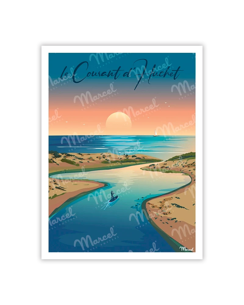 Carte Postale "Courant d'Huchet"